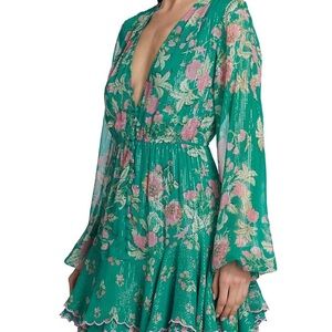 Hemant & Nandita Floral Green Dress